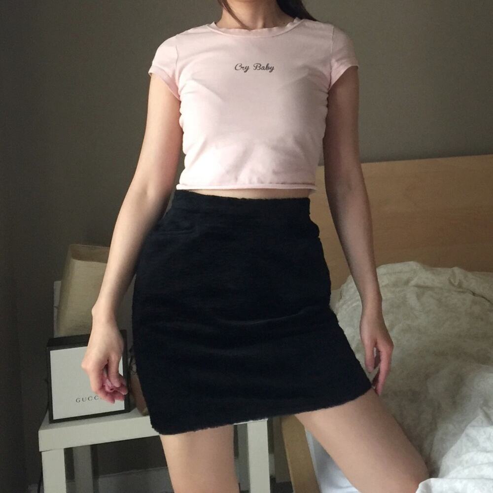 Cry Baby Signature Printed Baby Pink Tee.-CA5